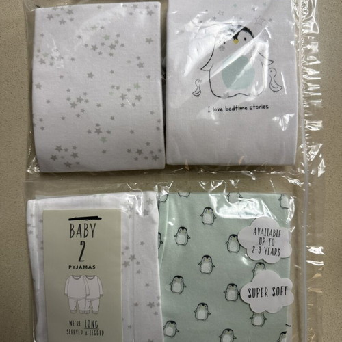 Baby pajamas set 2 pieces new, size 0-3 months