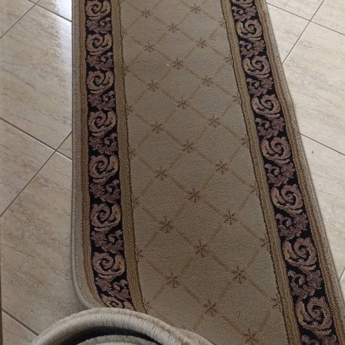 Hallway rug new 0.67x4.60 acrylic 80% and wool 20%