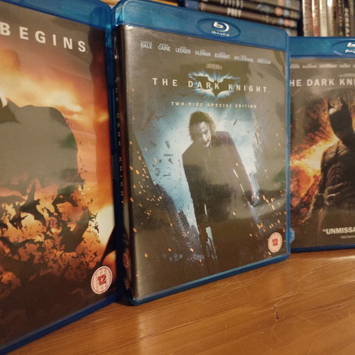 The Dark Knight Nolan Batman Trilogy Blu-Ray like new, English subtitles