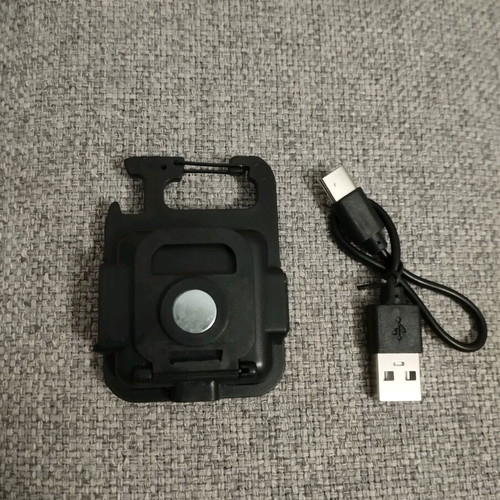 Mini LED Keychain with Three Flashlight Modes, Rechargeable, Magnet, and Opener