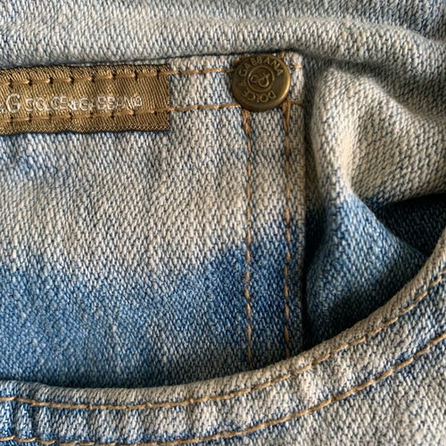 Vintage Dolce & Gabbana blue jeans used, made in Italy