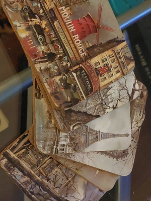 Paris coasters new, set of 6 pieces
