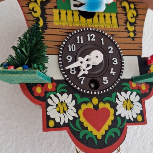 Vintage Wooden Miniature Cuckoo Clock 1970 like new