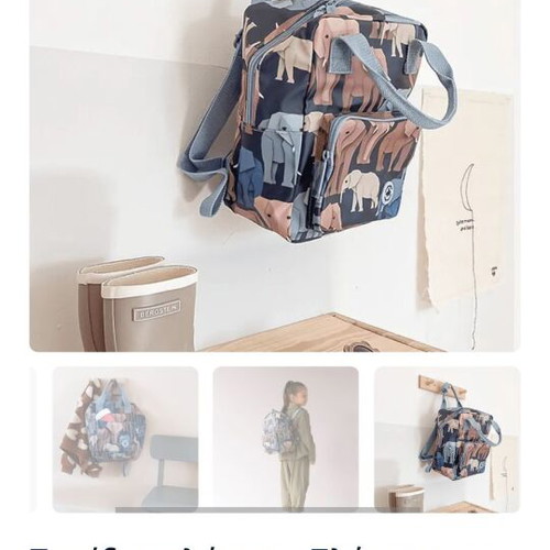 Studio Ditte Preschool Backpack new with elephant design