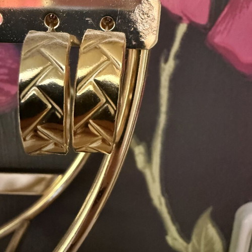 Earrings gold color new