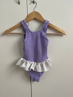 Hunza G Kids One-piece Swimsuit like new, purple