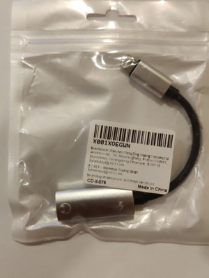 Audio adapter and splitter 2-in-1 for iPhone with Lightning to Type-C audio and charging port