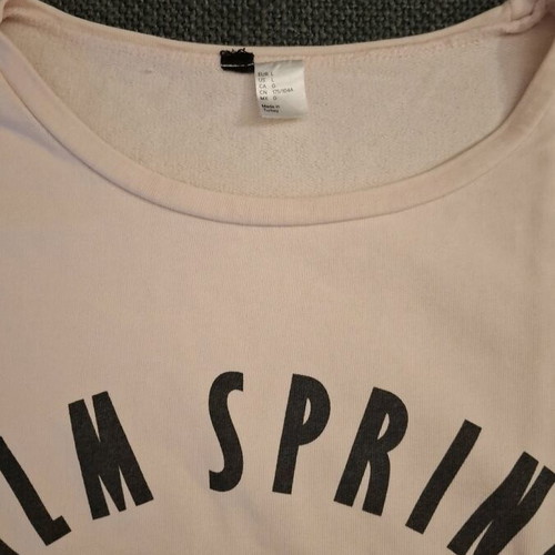 Oversized crop top H&M pastel pink like new