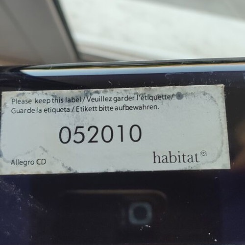 Habitat Allegro CD storage tower, vintage plexiglass