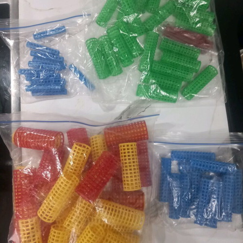 Hair rollers like new, pack of about 80 pieces with pins