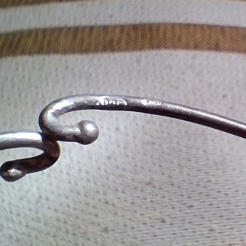Silver bracelet cuff like new with hallmark