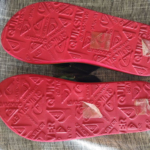 Quiksilver Unisex Flip Flops New Size 40 Black Multicolor