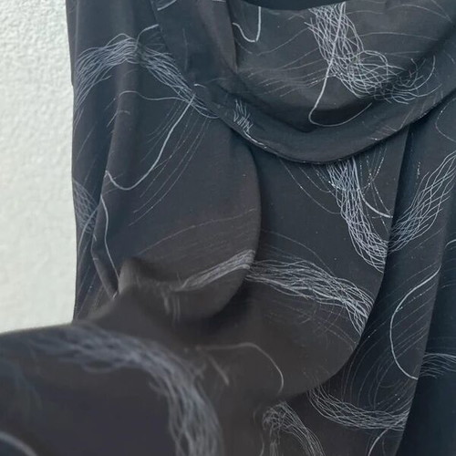 Vintage loose blouse with silver shimmer