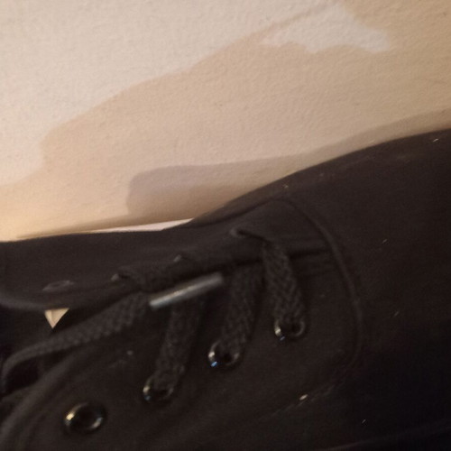 Black canvas shoes size 45