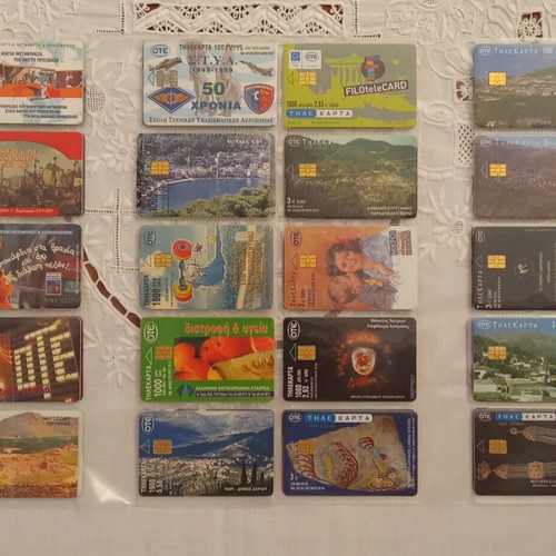 Pack of 120 different phone cards, 1994-2004