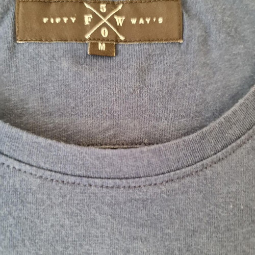 Men's t-shirt used, pack of 3, size M, black and blue
