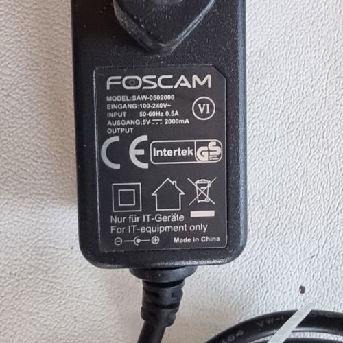 Foscam Standard DC Power Supply 5V 2000mAh used