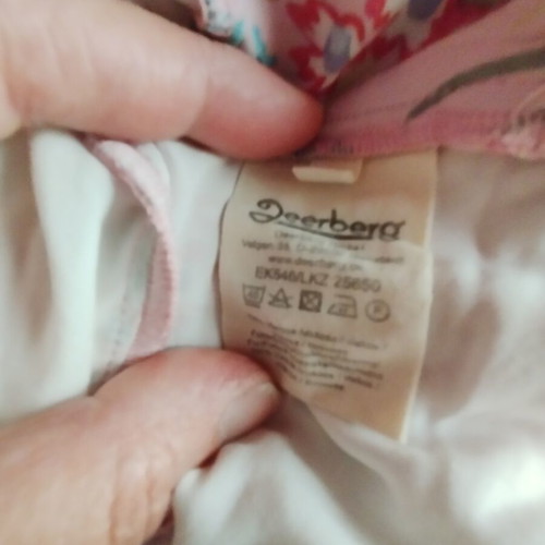 Deerberg Viscose Dress for Curvy Girls, Like New, Pink Floral, XXL