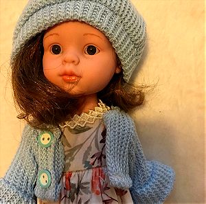 Κούκλα με φόρεμα καπέλο & μπολερο. Doll with dress hat & bolero.