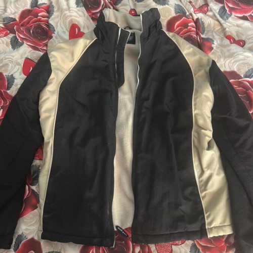 Touch jacket black size M like new, warm