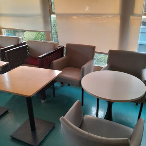 Chairs various designs and colors like new, pack of 16