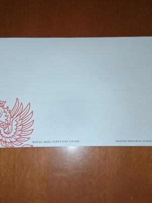 Royal Mail First Day Cover envelope with single sheet new