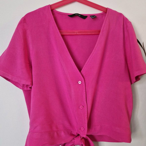 Fuchsia cropped shirt Vero Moda brand new, size S