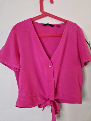Fuchsia cropped shirt Vero Moda brand new, size S