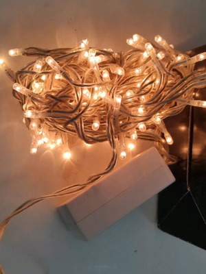 String lights transparent cable warm color 140 pieces new