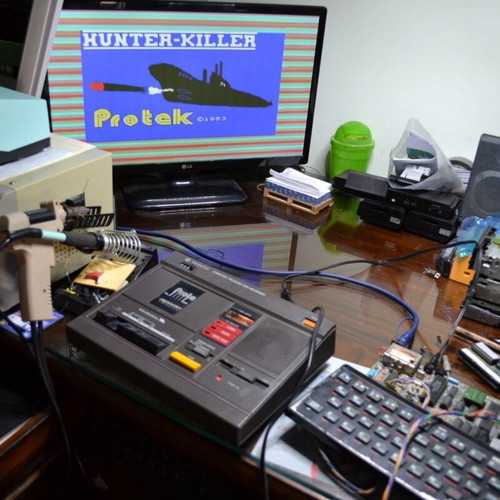 Sinclair ZX Spectrum 48K Hunter Killer cassette used
