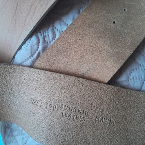 Leather belt 120 like new brown