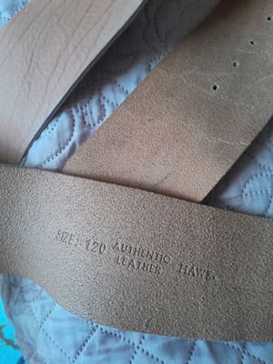 Leather belt 120 like new brown