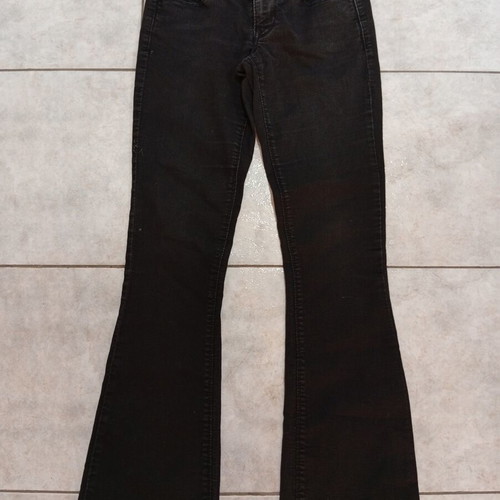 Black jeans with 35 cm waist, elastic