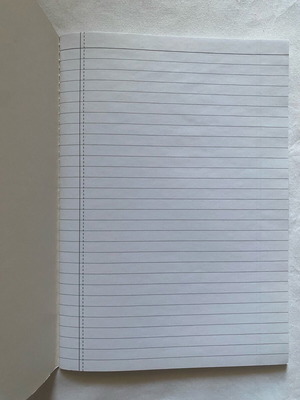 HEMA notebook with white lines new