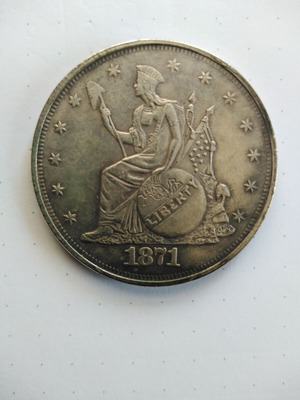 USA Trade Dollar 1871 μεταχειρισμένο αντίγραφο