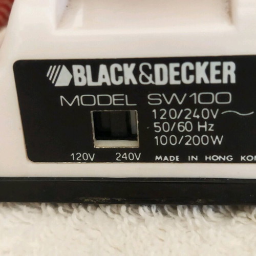Black Decker travel iron used, model SW 100
