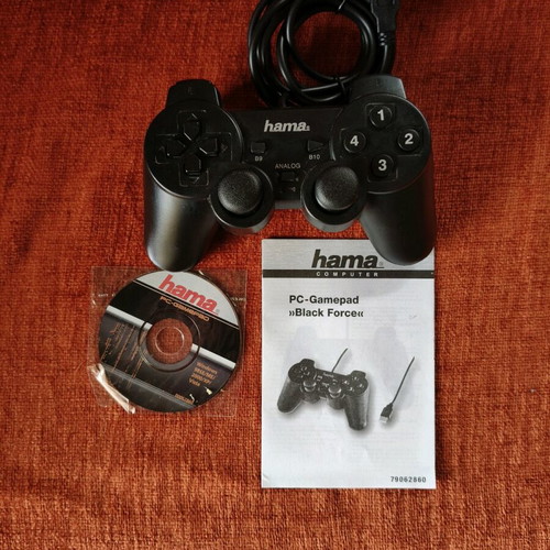 Gamepad Hama 'Black Force' σαν καινούργιο, συμβατό με PC