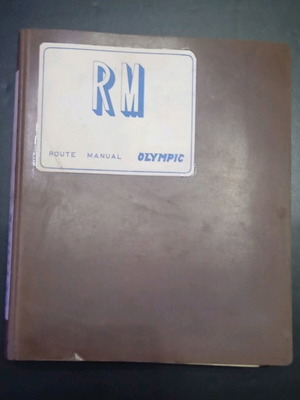 Olympic Airways manual used, pilot guide, 1960s-70s