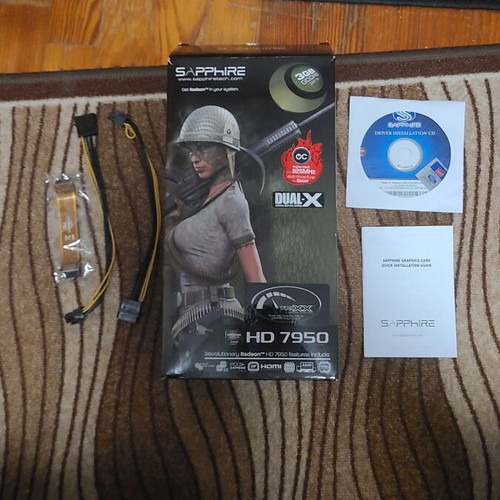 Graphics Card Sapphire HD7950 3GB GDDR5 PCI-E 3.0 used with Boost