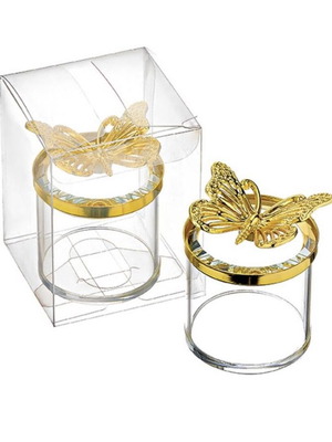 Glass jar bomboniere new 6x8 without sugared almonds