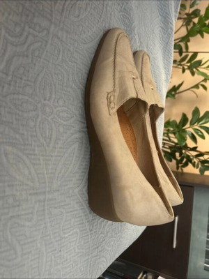 Boxer ballerina shoes size 39, beige and brown, like new