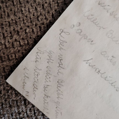 Feldpost Letter 1942 with Envelope from Eastern Front, authentic