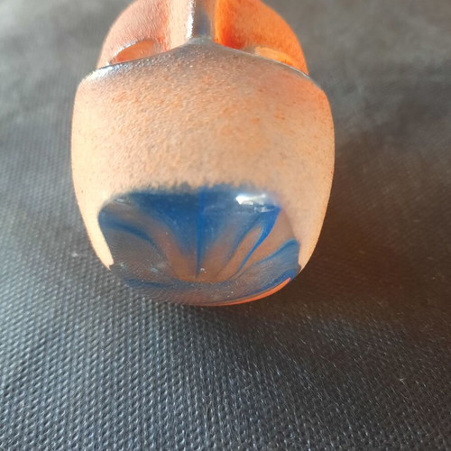Brains Tor crystal sculpture handmade like new, Kosta Boda