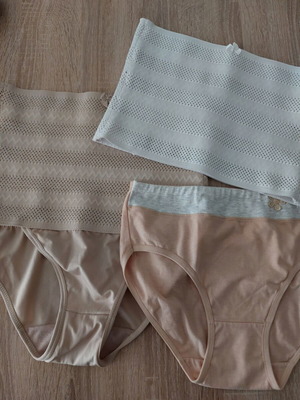 Luna women's underwear pack of 3 XL new, white and beige