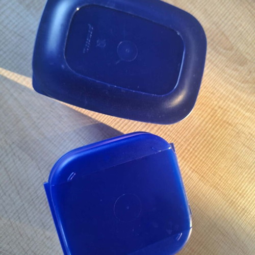 Tupperware two containers used, 450ml and 0.5L