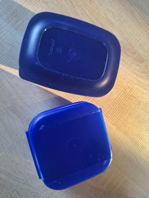 Tupperware two containers used, 450ml and 0.5L