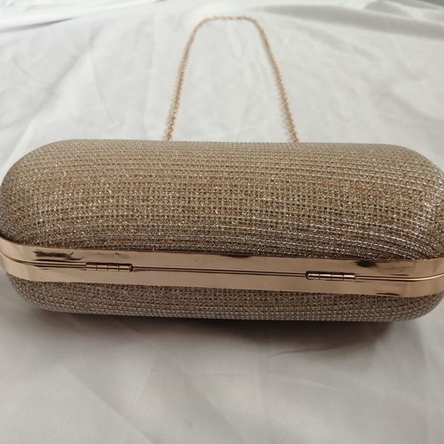 Elegant clutch bag gold color new