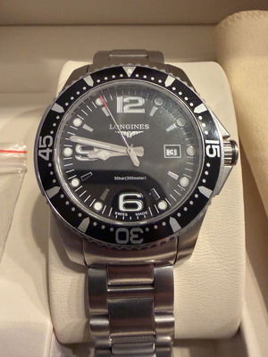 Longines HydroConquest L3.640.4 Black Dial like new