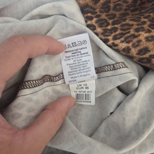 River Island Leopard Print Cocktail Dress like new, size M