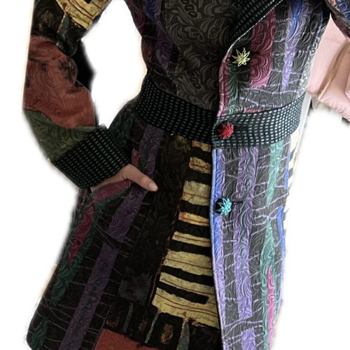Women’s coat like new, multicolor, size XS/S